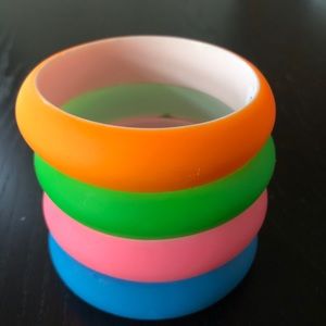 Fluorescent Bangle Bracelets